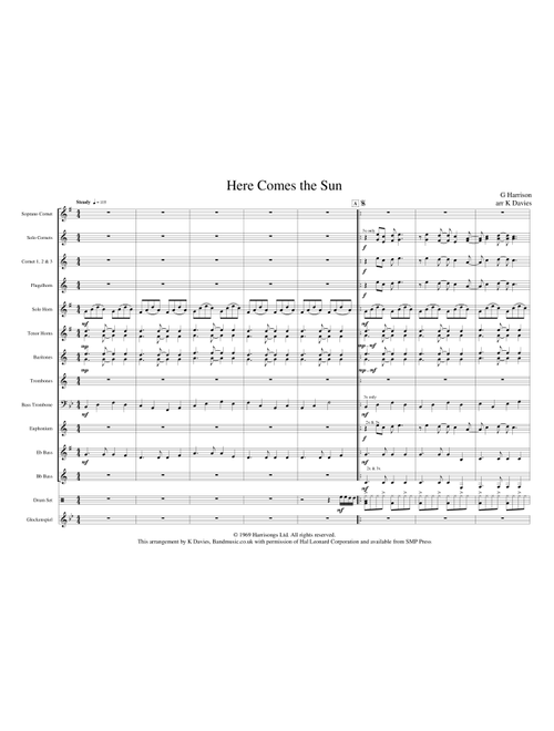 Here Comes The Sun (Arr. K Davies) - The Beatles (Brass Band)