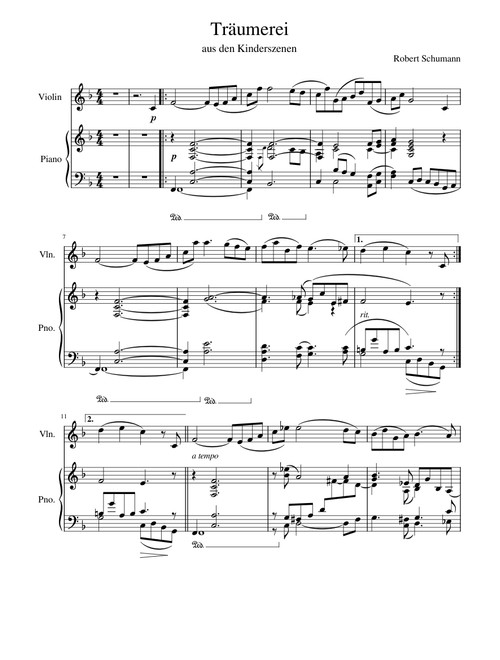 Kinderszenen, Op. 15, No. 7 "Träumerei" – Robert Schumann