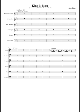 King is Born - Aloe Blacc Sheet Music with Chords for Trombone, Saxophone  alto, Saxophone tenor, Trumpet in b-flat & more instruments (Mixed  Ensemble) | MuseScore.com