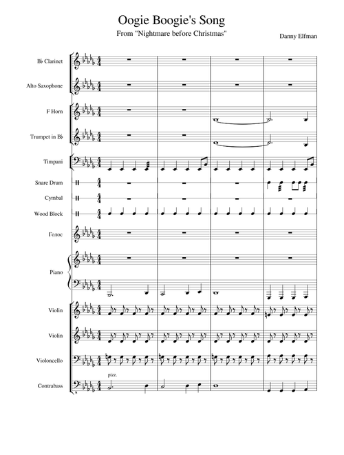 Oogie Boogie's Song