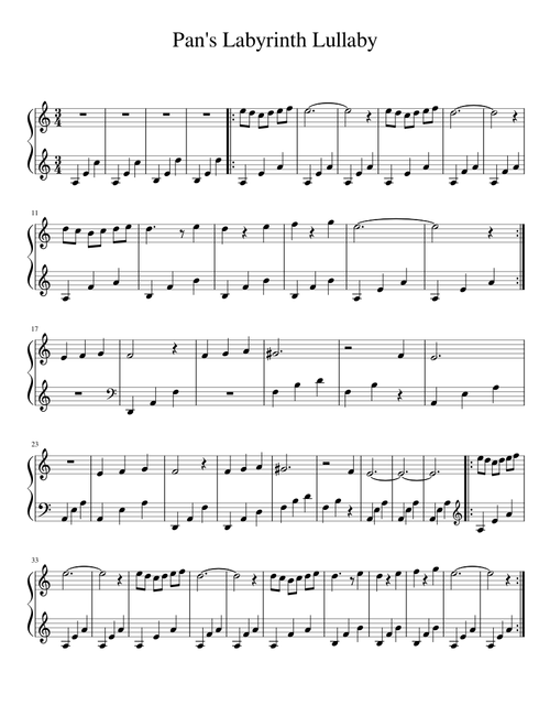 Pan's Labyrinth Lullaby