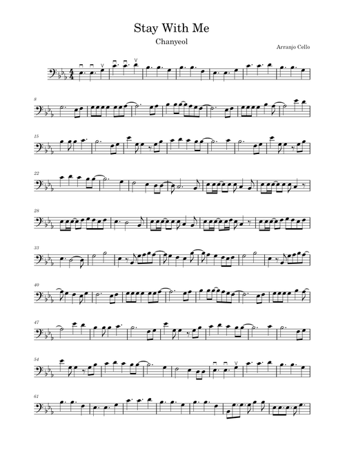 Stay with me (Goblin) Arranjo para Cello
