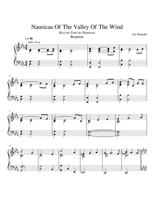 Nausicaa Of The Valley Of The Wind - Requiem