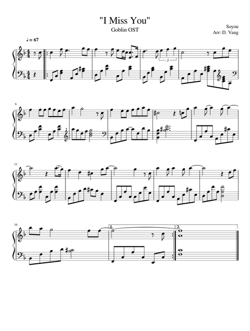 I Miss You OST. Short Version!