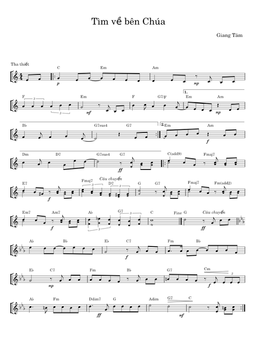 Tìm về bên Chúa - Giang Tâm