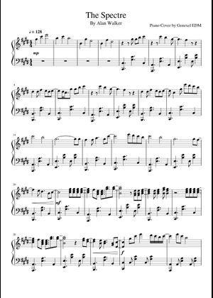 The Spectre - Alan Walker Sheet Music for Piano (Solo) | MuseScore.com