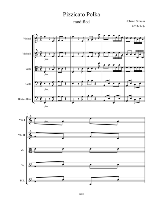 Pizzicato Polka modified