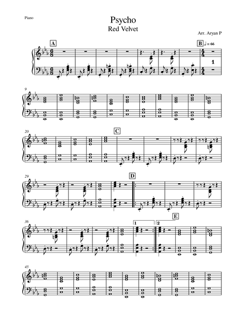 Psycho (Arr. Aryan Pise) - Red Velvet (String Ensemble)