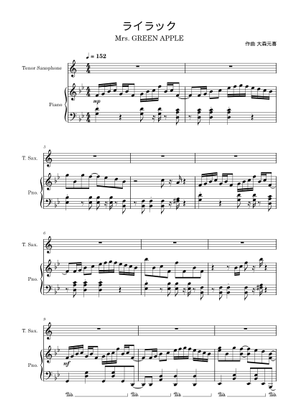 Lilac / ライラック - Mrs.GREEN APPLE Sheet Music with Chords for