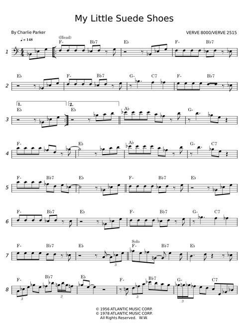 My Little Suede Shoes - Charlie Parker