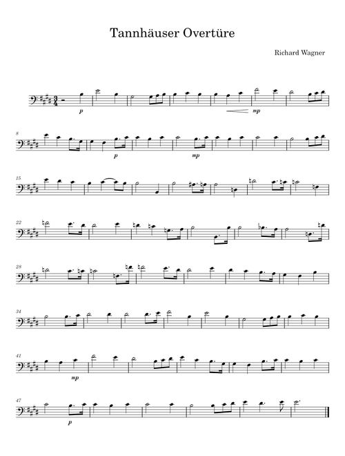 Tannhauser overture - Richard Wagner