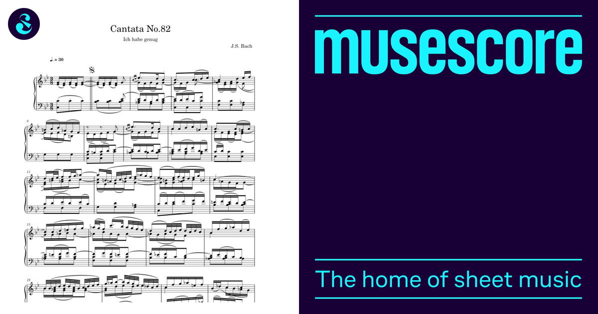 BWV 8 Choral Sheet Music for Piano (SATB) | MuseScore.com