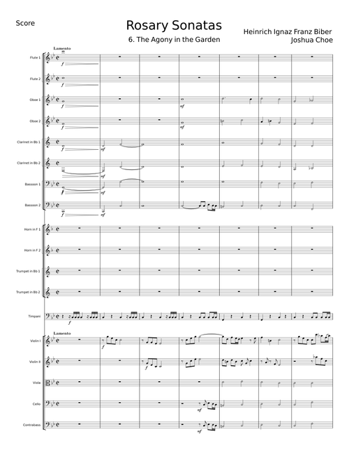 Mystery (Rosary) Sonatas - Heinrich Ignaz Franz von Biber
