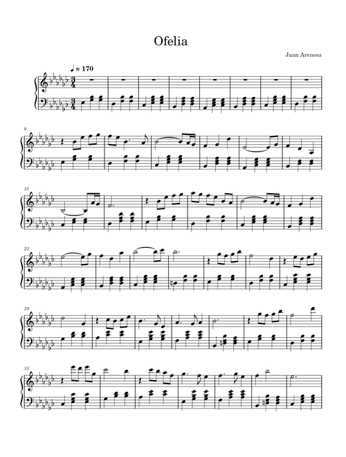 Ofelia – Juan Arenosa