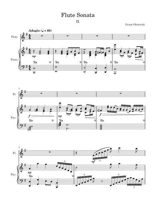 Flute Sonata (movement 2)