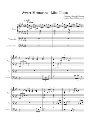 Sweet Memories - 松田聖子 Sheet Music for Piano (Solo) easy