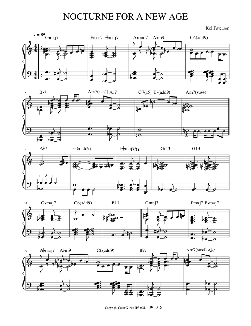 Yuri Lisichenko - piano, Alexander Mosolov, None, Yuri