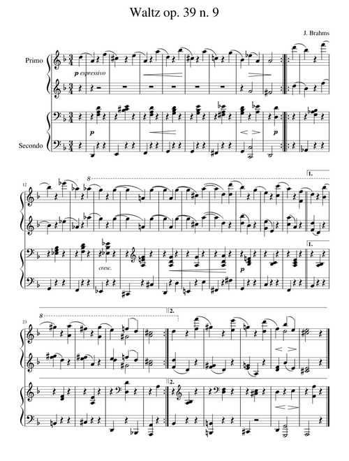 Brahms op. 39 n9