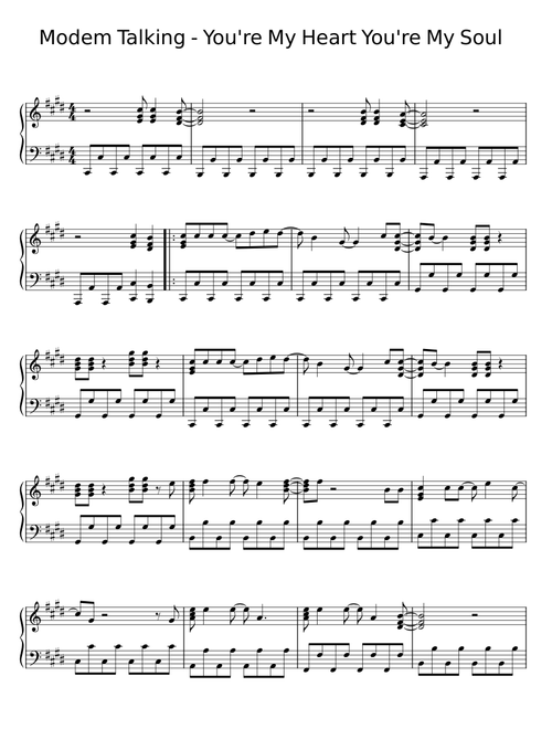 You're my Heart, You're my Soul - Modern Talking