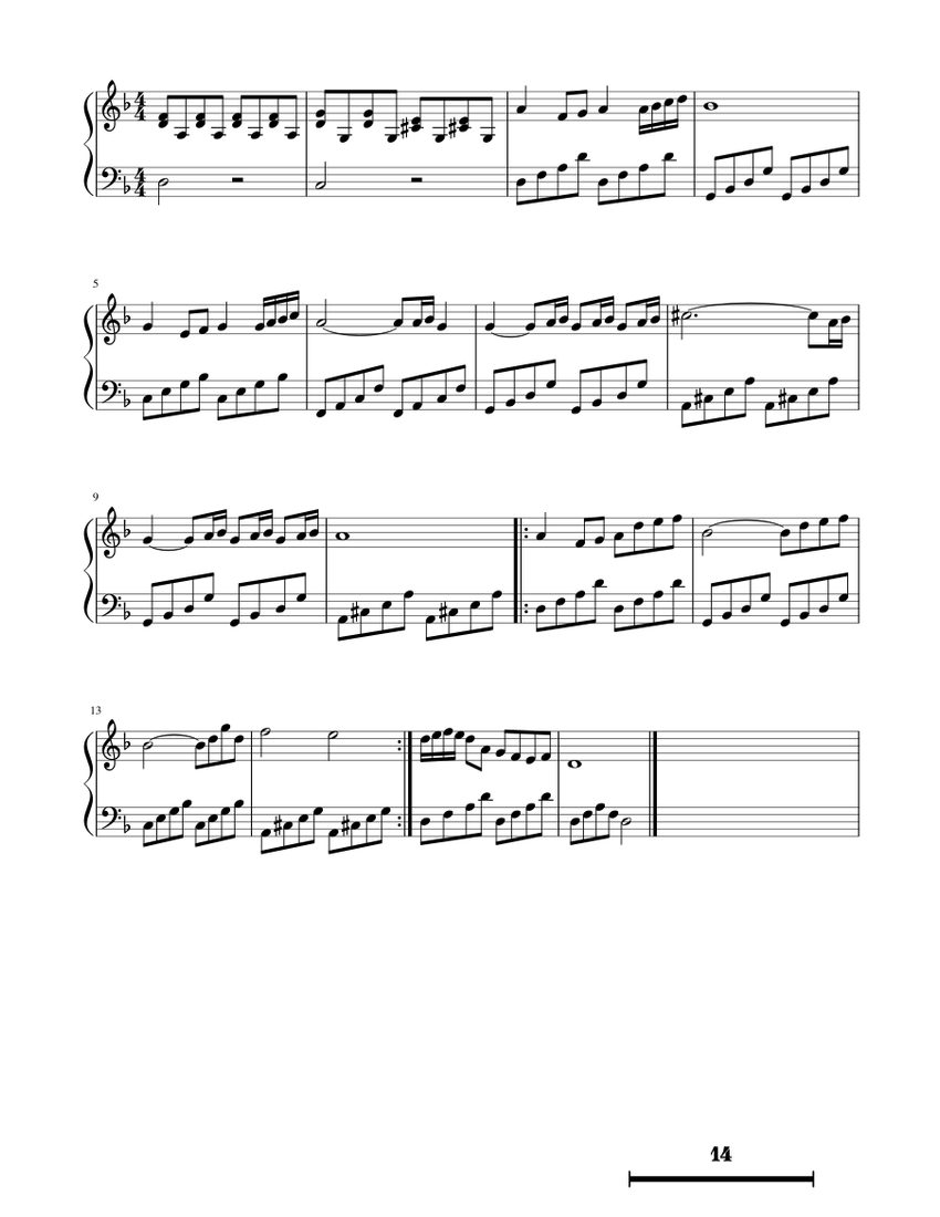 A town that does not exist Sheet Music for Piano (Solo) Easy