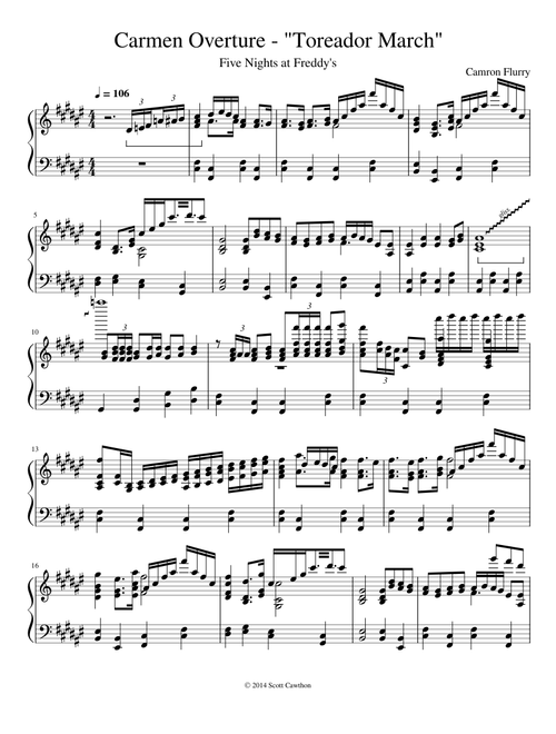 Freddy's Music Box (The Toreador March)
