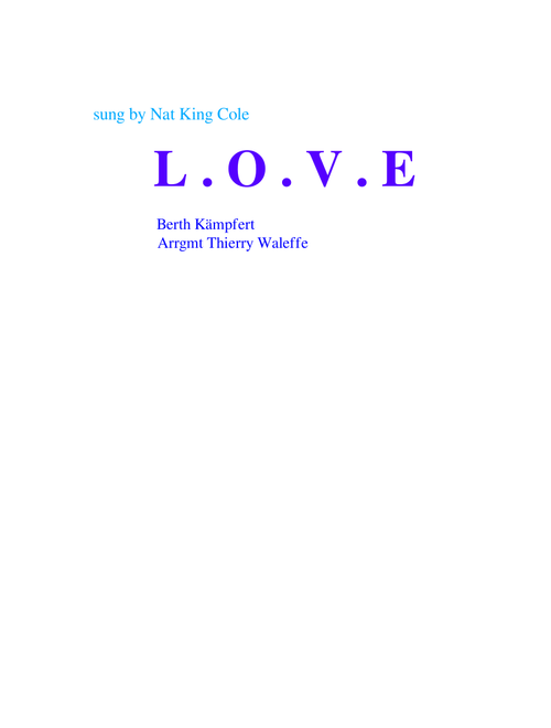 L . O . V . E