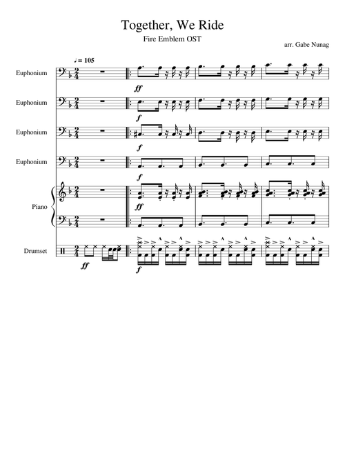 Together, We Ride - Euphonium Quartet