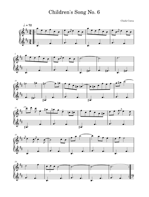 Children's Song No. 6