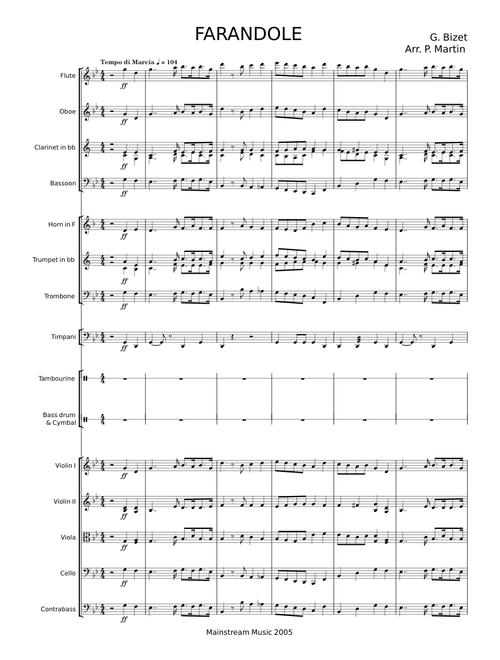 Farandole - Georges Bizet