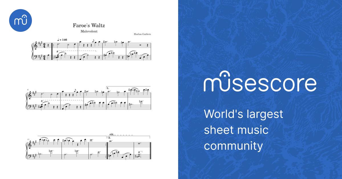 Faroe's Waltz – Harlan Guthrie Faroes Waltz Sheet Music for