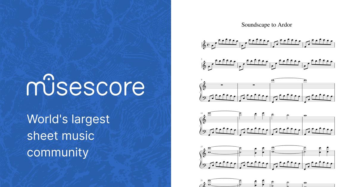 Soundscape to Ardor Sheet music for Piano (Solo) Easy