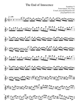Free Symphony X sheet music | Download PDF or print on MuseScore.com