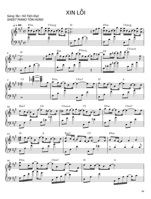 Xin lỗi - Hồ Tiến Đạt