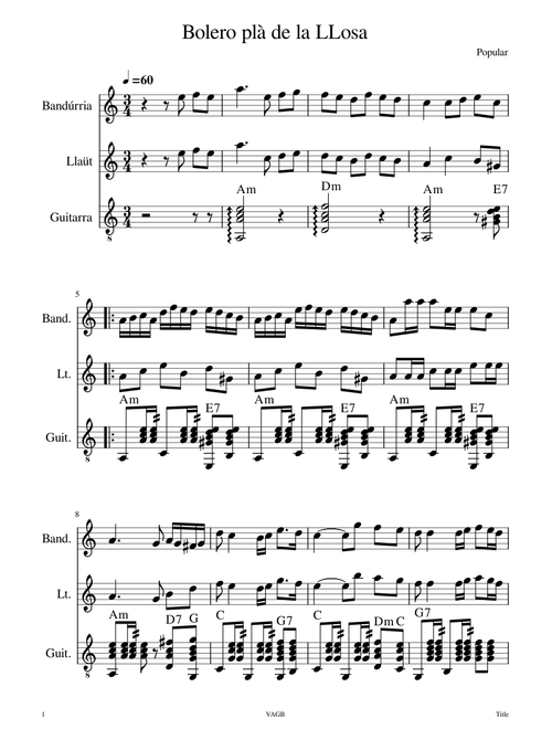 Bolero Plà de la Llosa – Garcia Breso