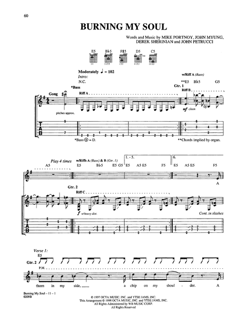 Falling Into Infinity sheet music by bernardoadc | Play