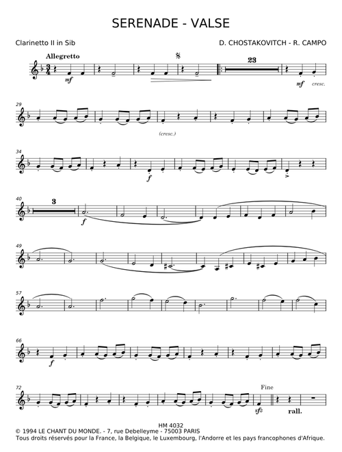 Serenade - Dmitri Shostakovich