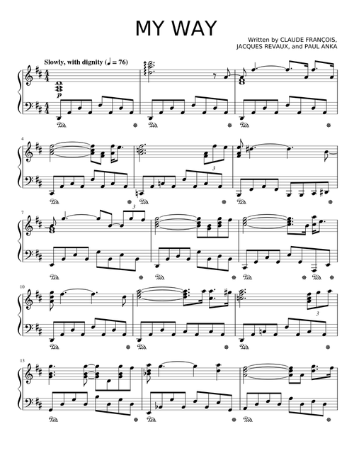 My Way – Frank Sinatra