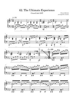 The Ultimate Experience - CrossCode OST Sheet Music for Piano