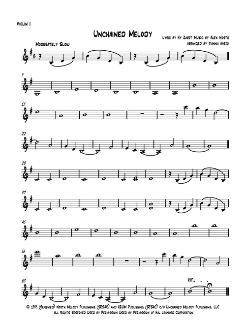 Unchained Melody (Arr. Tianna Heppner) - Barry Manilow (String Quartet)