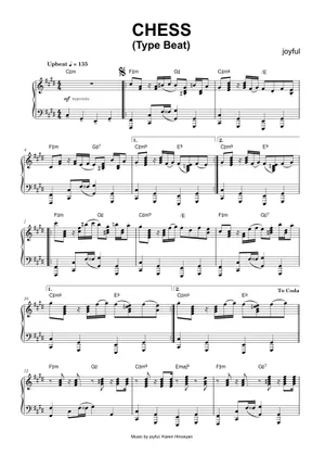 Chess type beat Sheet Music for Piano (Solo) easy | MuseScore.com