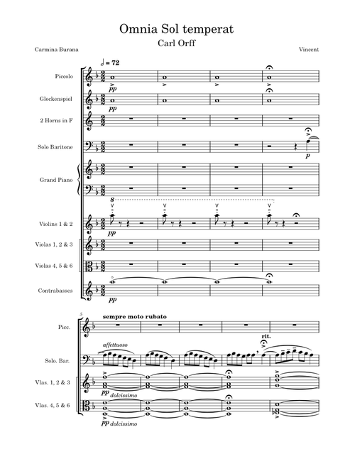 Carl Orff - Omnia Sol temperat