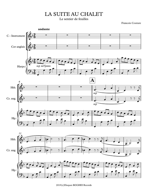 LE SENTIER DE FEUILLES - François Couture (Instrumental Duet)