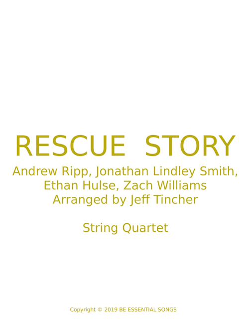 Rescue Story (Arr. Jeff Tincher) - Zach Williams (String Quartet)