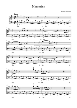 Memories (playback) (Violin & Piano) - Daniel Hellbach Sheet Music