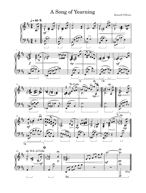 A Song of Yearning