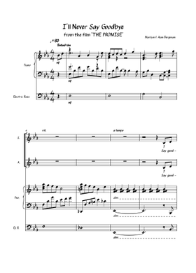 We'll Never Say Goodbye - Big Band中古楽譜 We'll Never Say Goodbye - Big Band中古楽譜 We'll Never Say Goodbye