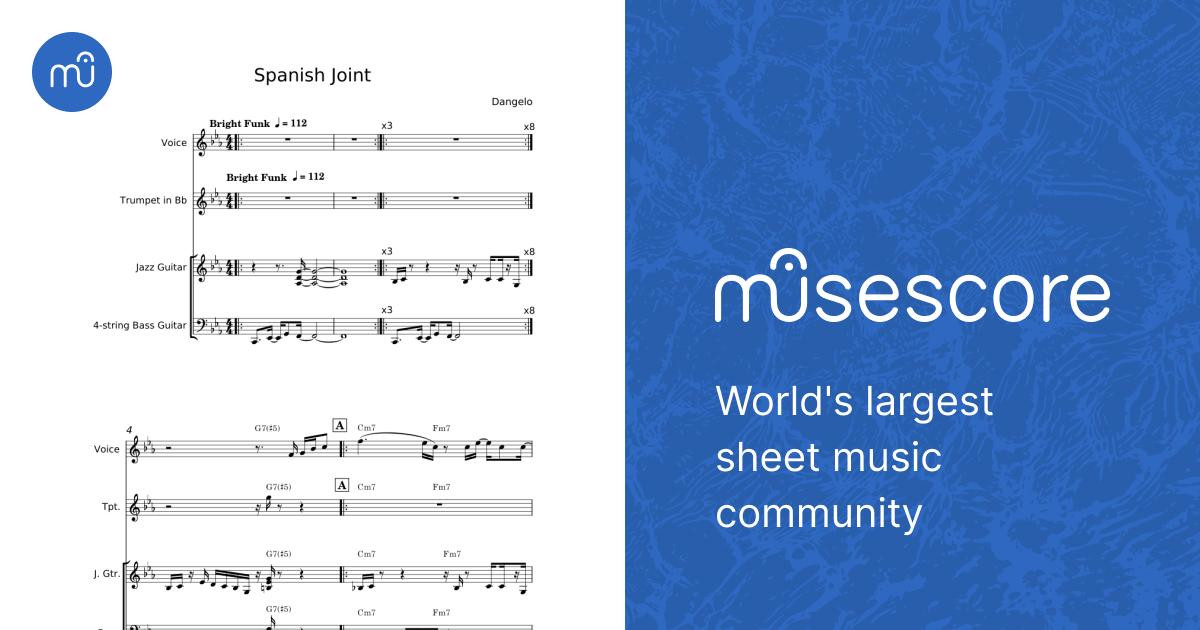 Spanish Joint - D'Angelo Sheet Music with Chords for Piano, Cornet