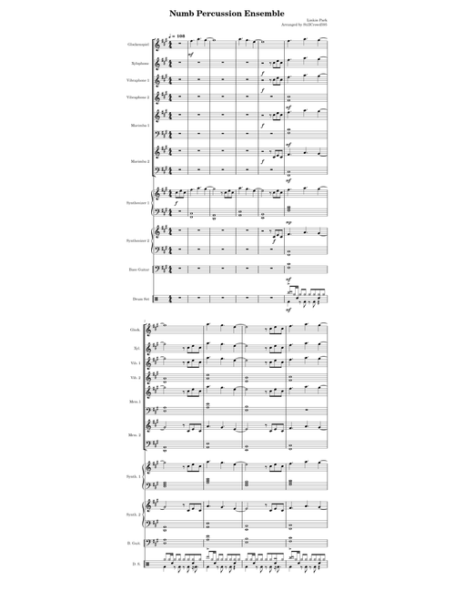 Numb by Linkin Park for Percussion Ensemble
