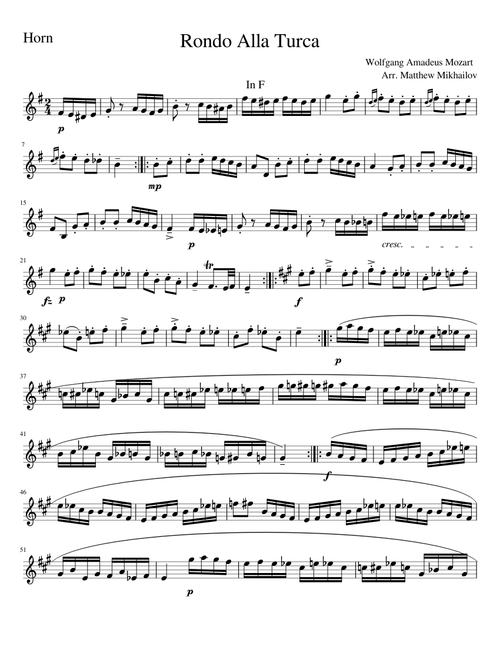 Turkish March Horn