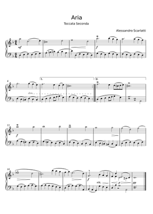 Aria - Alessandro Scarlatti Sheet Music for Trumpet bass, Trumpet